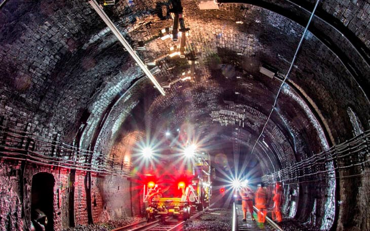 Hazardous Lights Used in Underground Construction Location